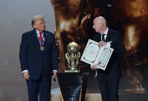 TA：挪威足协呼吁剥夺特朗普的FIFA和平奖，支持道德投诉因凡蒂诺